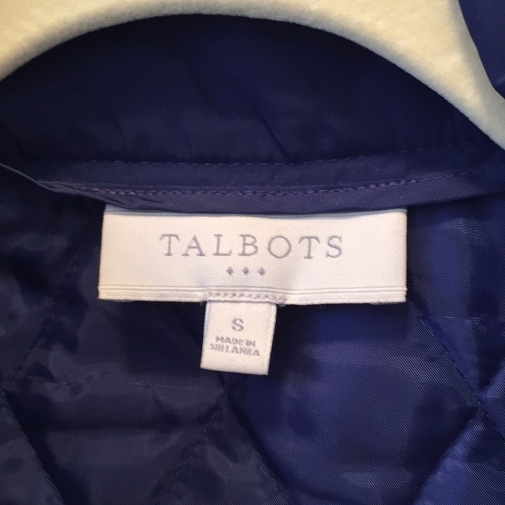 Talbots blue quilted vest - Picture 2 of 5